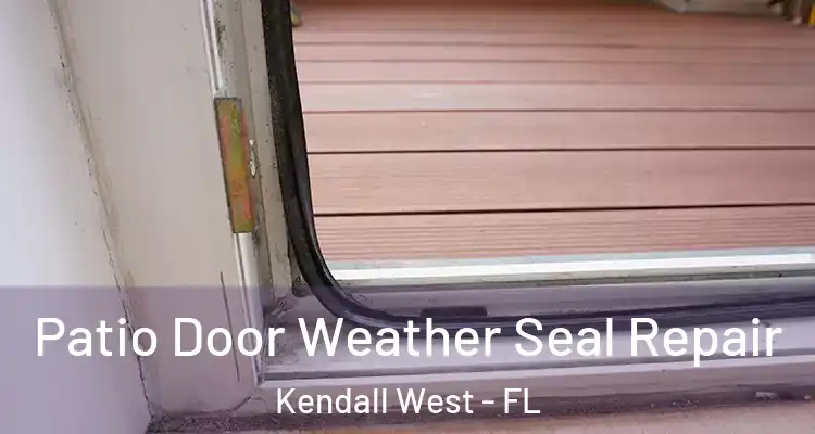  Patio Door Weather Seal Repair Kendall West - FL